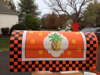 Hand Painted Pineapple Mailbox