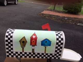 Hand Painted Birdhouses Mailbox