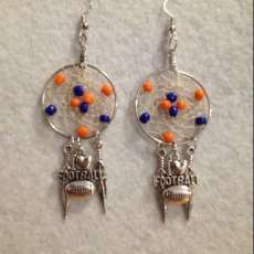 Bronco Dreamcatcher Earrings