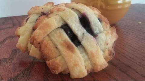 Blueberry Cookie Pie