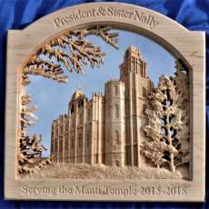 Manti, Utah Temple in Maple