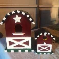 Birdhouse Barn With She-Shed