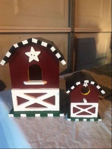 Birdhouse Barn With She-Shed