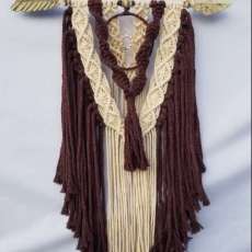 Two Tone Macrame Wall Hanging