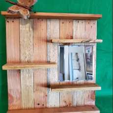 Knick Knack Butterfly Shelf From Driftwood and Pallets