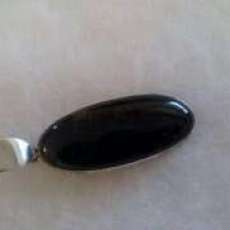 Brown jasper in silver pendant