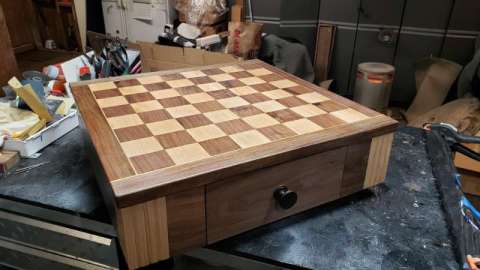 Chess Board W/ Drawer