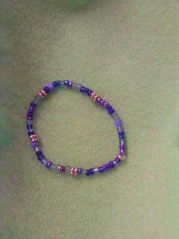 Grape Ape Stretchy Rice Beads Bracelet