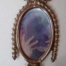 Oval Mirror Candle Holders/ Prism