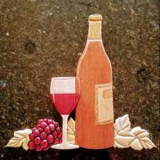 Wine Bottle and Glass