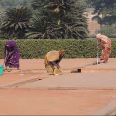 Women Maintaining the Taj Mahal