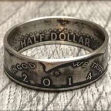Custom Crafted 2014 Kennedy Half-Dollar Ring