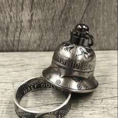 1964 Kennedy Half-Dollar Ring & 2019 Kennedy Half-Dollar Bell