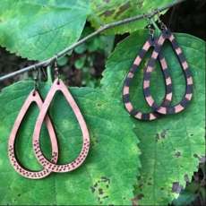 Wood Burned Tear Drops