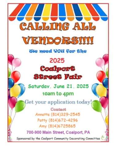 2025 Coalport Street Fair