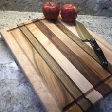 Maple, Sapele,Walnut, Black Limba and Cherry Cutting Board