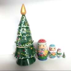 Christmas Tree Nesting Dolls