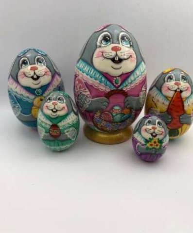 Easter Bunny Nesting Dolls
