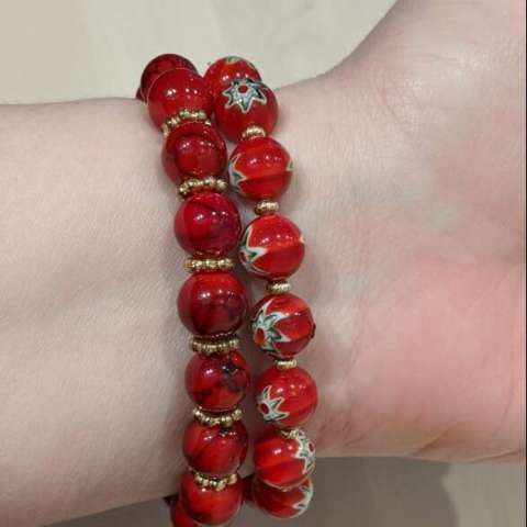 Red Bead Bracelets