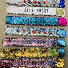 Reversible Sequins Slap Bracelets