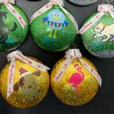 Glitter Christmas Ornaments