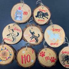 Wood Christmas Ornaments