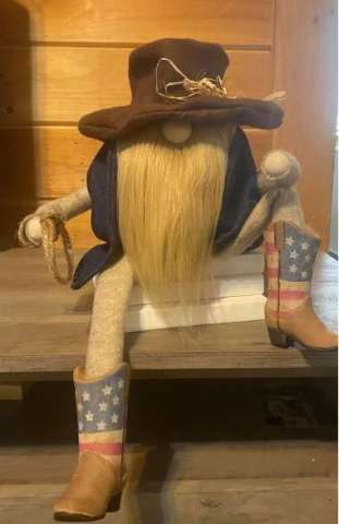 Rustic Cowboy Gnome