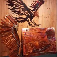 Eagle, Copper Native American Headdress, Badlands
