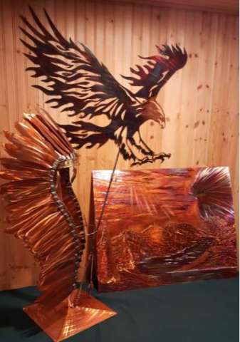 Eagle, Copper Native American Headdress, Badlands