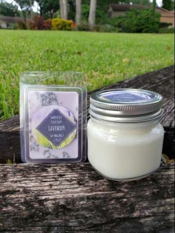 Lavender Soy Wax Melt and Candle