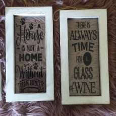 Wood & Glass Signs