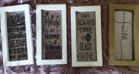 Wood & Glass Signs