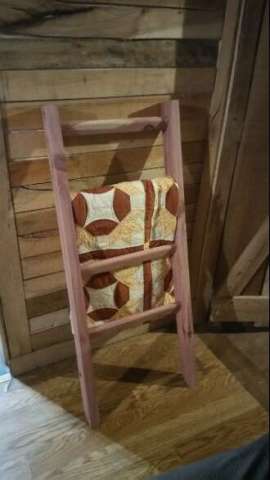 Cedar Quilt Ladder