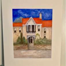 Southern House 8 X 10 Watercolor