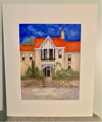 Southern House 8 X 10 Watercolor
