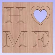 V-Carve Home Sign