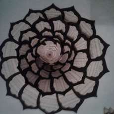 Hymnal Wreath With Black Trim