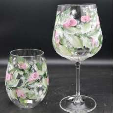 Rose Bud Wine Glasses