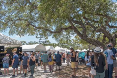 Art Patrons Enjoying the Melbourne Art Festival