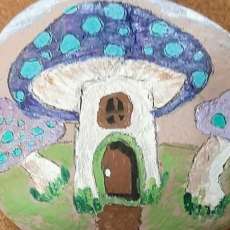 A Fine Mushroom Home Just Right For Woodland Faries
