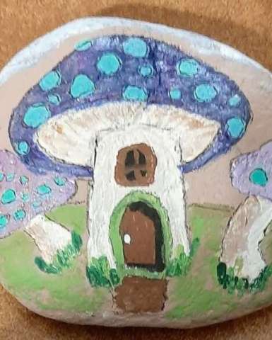 A Fine Mushroom Home Just Right For Woodland Faries