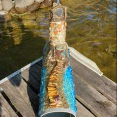 Boardwalk Lighthouse Handmade Mailbox