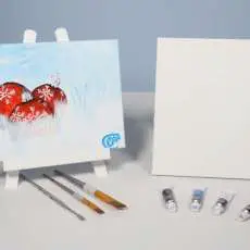 Ornaments in the SNOW Acrylic Painting KIT