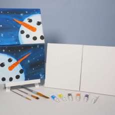 Mr. and Mrs. Snowy Acrylic Painting KIT