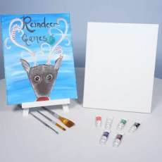 Reindeer Games Acrylic Painting KIT