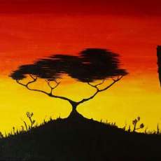 FALL Wreath Acrylic Painting KIT