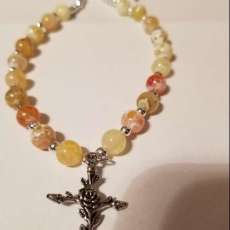 Rose Cross Necklace
