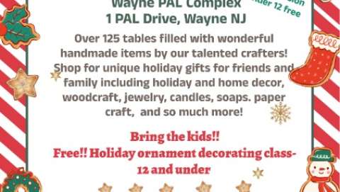 Wayne PAL 4th Annual Holiday Craft Show Fundraiser