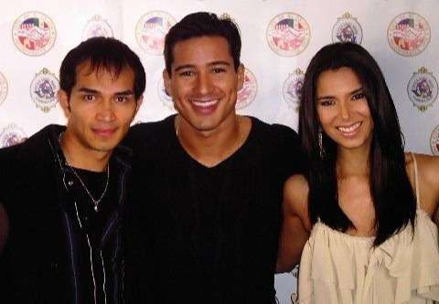 Sidow Sobrino With Mario Lopez and Roselyn Sanchez