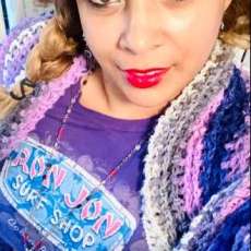 Large Airy, Cozy, Shawl Made With 💜